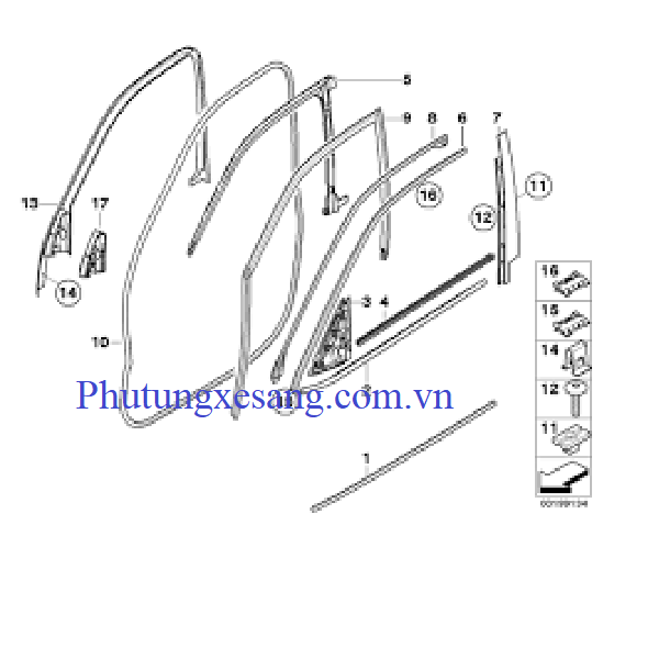 Nắp trái hộp để đồ tỳ tay BMW X5 E70 ( Số 12 )-51166973500-5