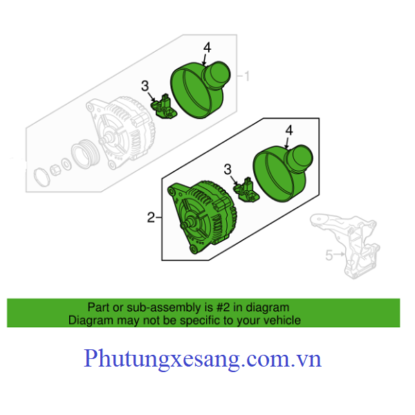 Máy phát điện Audi A6 S6 A8 S8 A4 RS4 Q7 A5-079903021MX