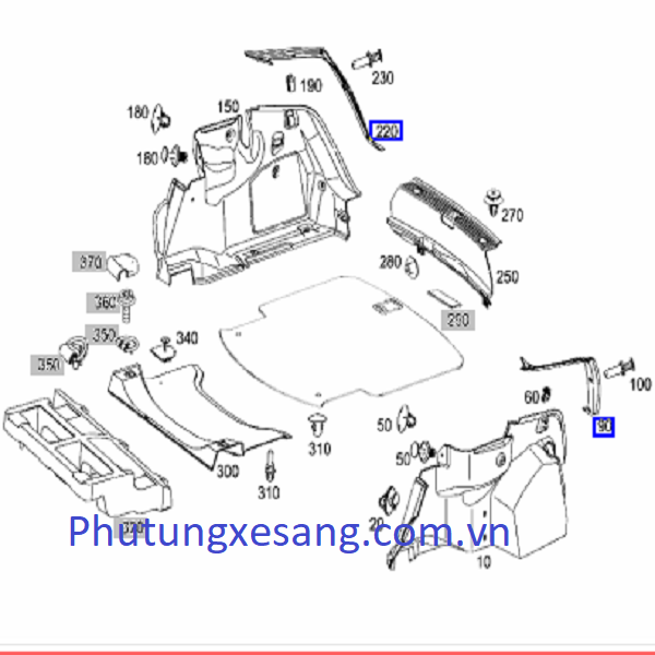Két làm mát dầu số Mercedes E450 GLC300 S45-A0995001900