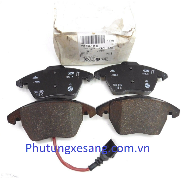 Ảnh catalog má phanh trước mã 3C0698151C để đối chiếu má phanh trước và sau