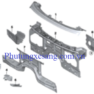 Thân vỏ Splash wall BMW X5 X6 E70 E71 F15 F16 E85 E86 2006-2019-41117174302 (Tấm số 4 bên phải)